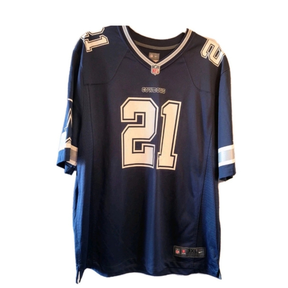 Dallas Cowboys Football Jersey 3XL Blue NFL Football Ezekiel Elliott Zeke Nike